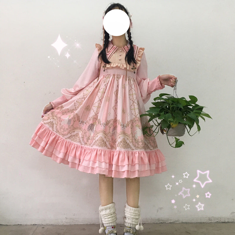 Tata Long Ear - Angel's Redemption - Angel Print OP Dress