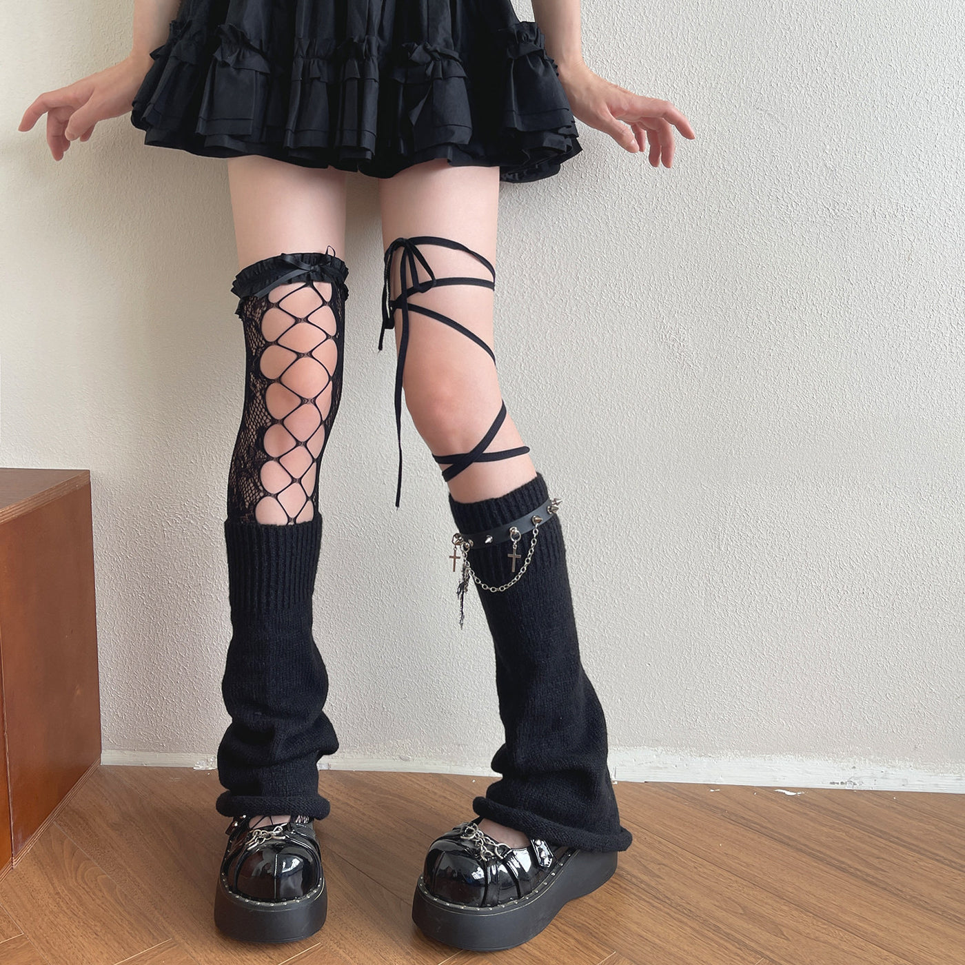 Sock Noble - Gothic Punk Lolita Leg Accessories - One size leg