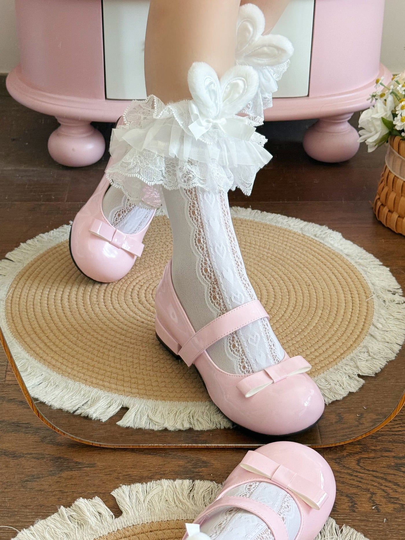 Fantasy Doll - Bunny Ear Socks - Mid-Calf