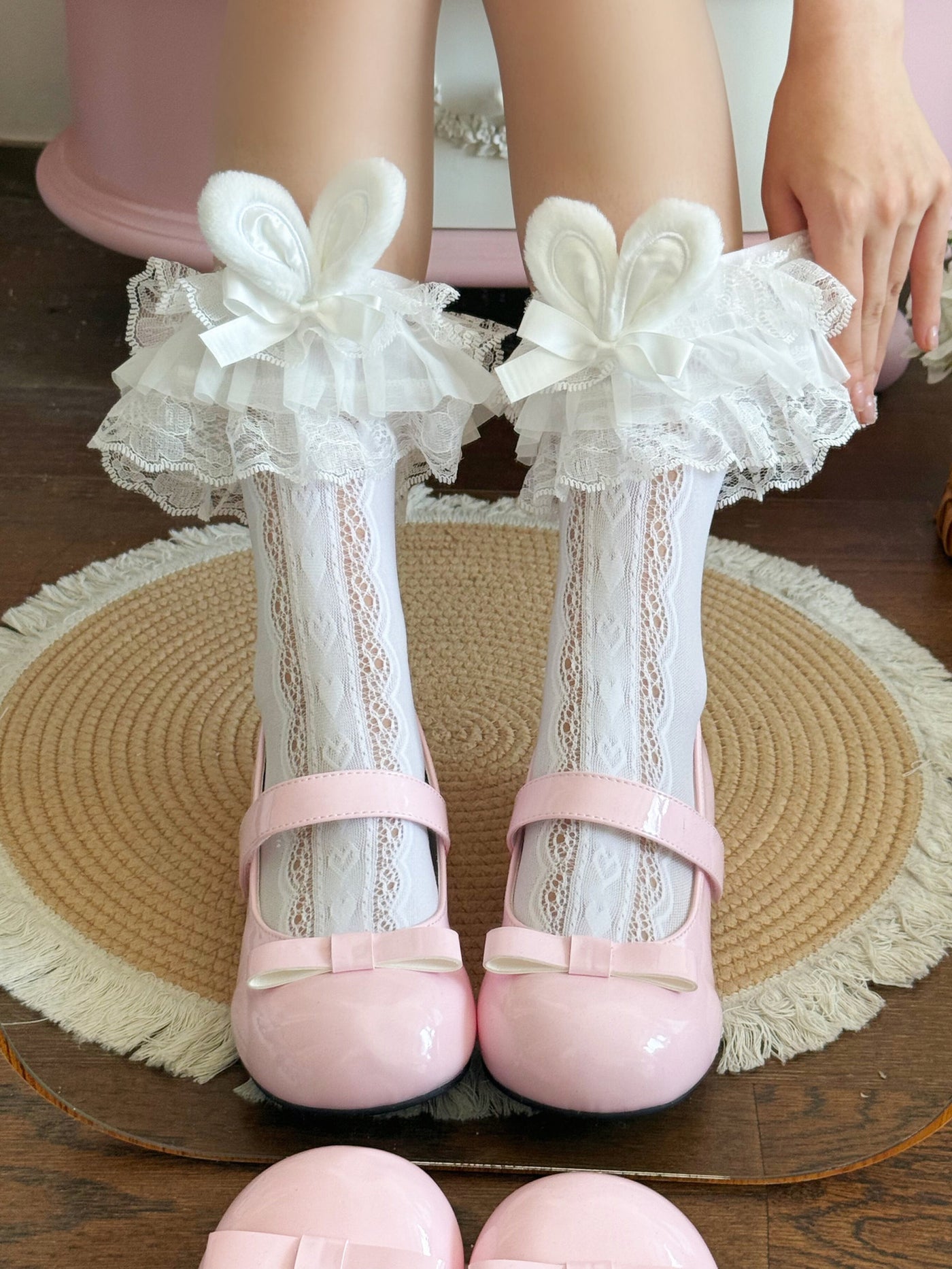 Fantasy Doll - Bunny Ear Socks - Mid-Calf
