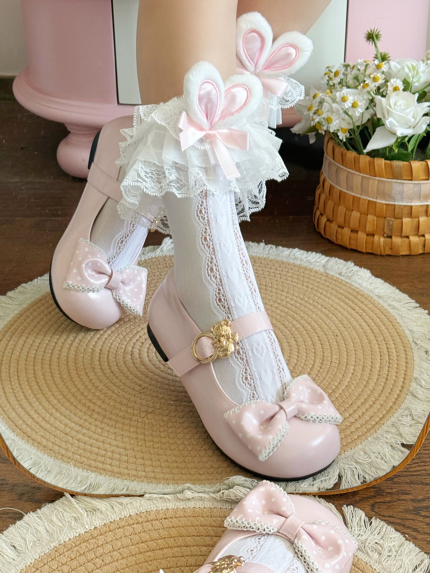 Fantasy Doll - Bunny Ear Socks - Mid-Calf