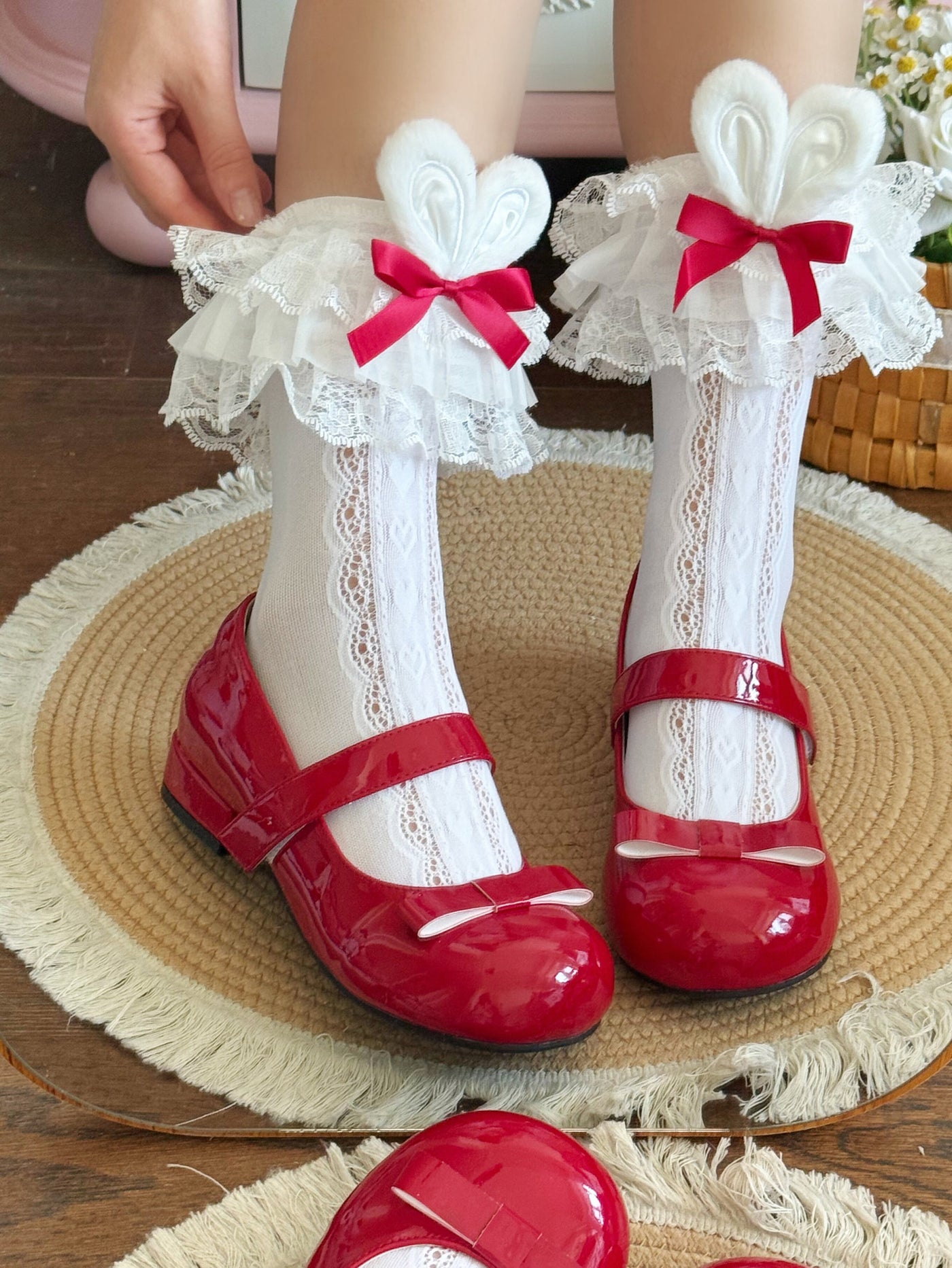 Fantasy Doll - Bunny Ear Socks - Mid-Calf