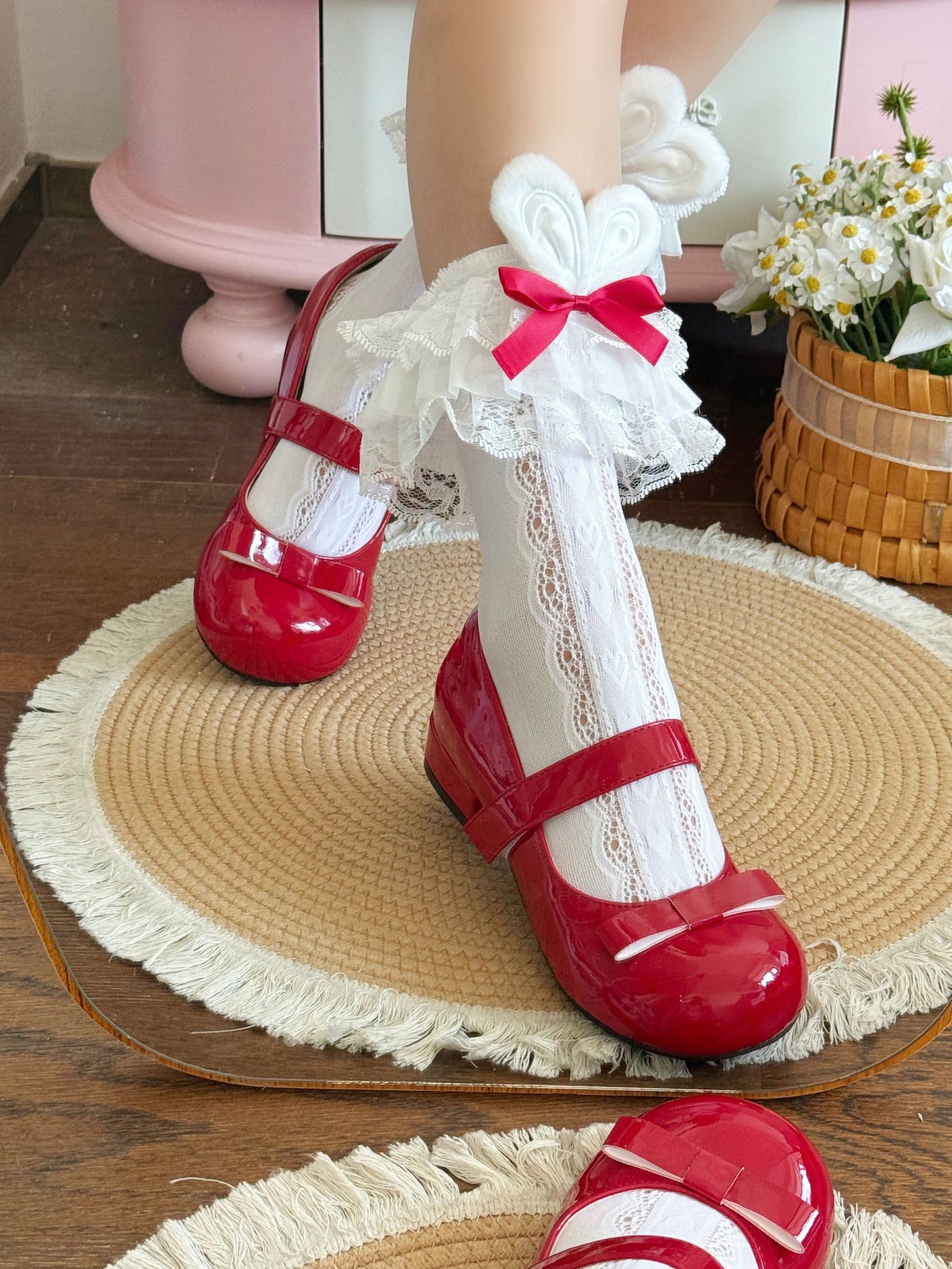 Fantasy Doll - Bunny Ear Socks - Mid-Calf
