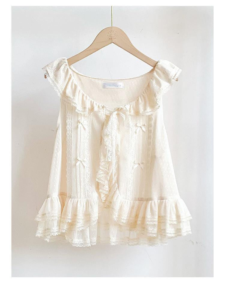 Sweetheart Dream Machine - Sweet Lolita Lace Vest - 4-color lightweight summer lace