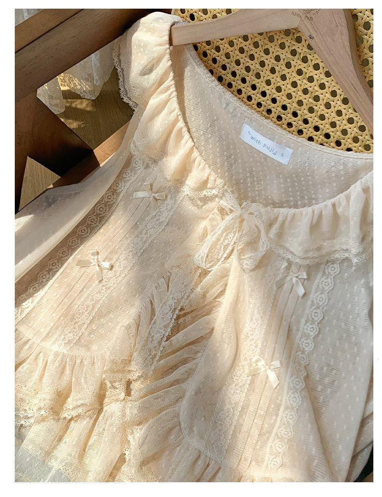 Sweetheart Dream Machine - Sweet Lolita Lace Vest - 4-color lightweight summer lace
