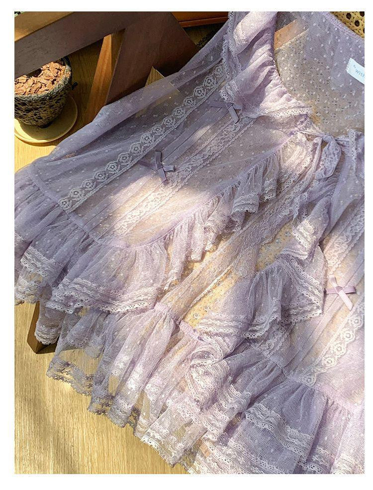 Sweetheart Dream Machine - Sweet Lolita Lace Vest - 4-color lightweight summer lace
