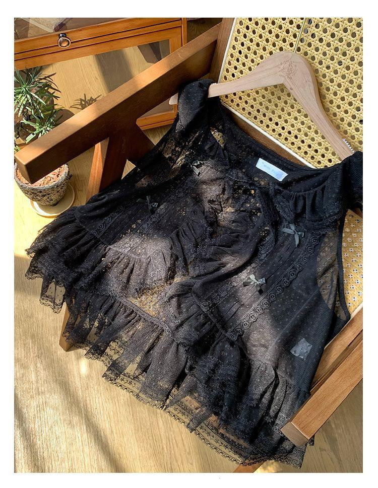 Sweetheart Dream Machine - Sweet Lolita Lace Vest - 4-color lightweight summer lace