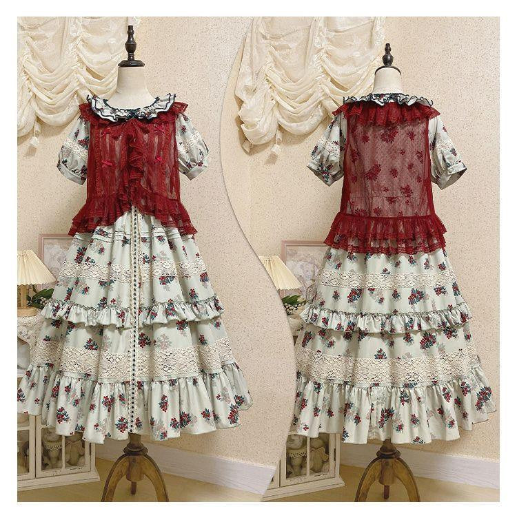 Sweetheart Dream Machine - Sweet Lolita Lace Vest - 4-color lightweight summer lace
