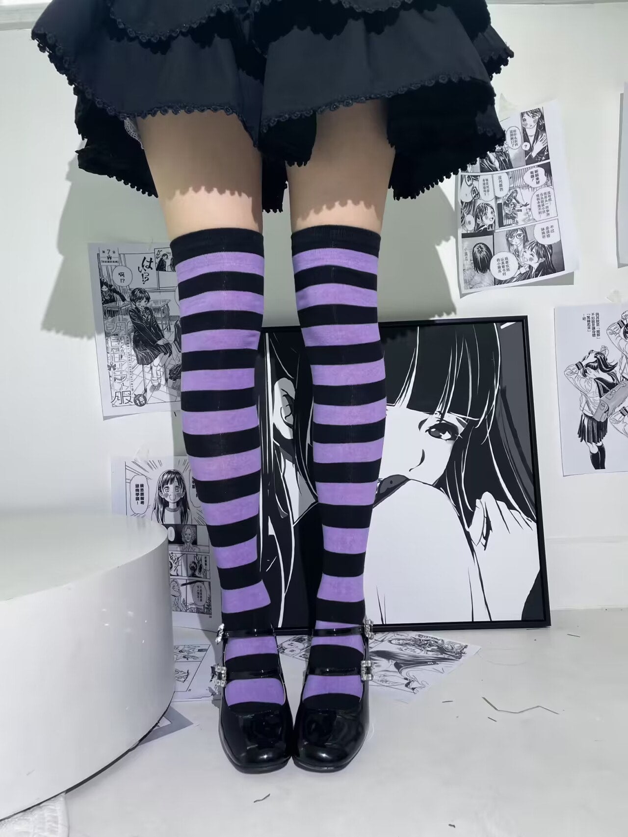 Fantasy Doll - Striped Bell Cuff - Leg Warmers