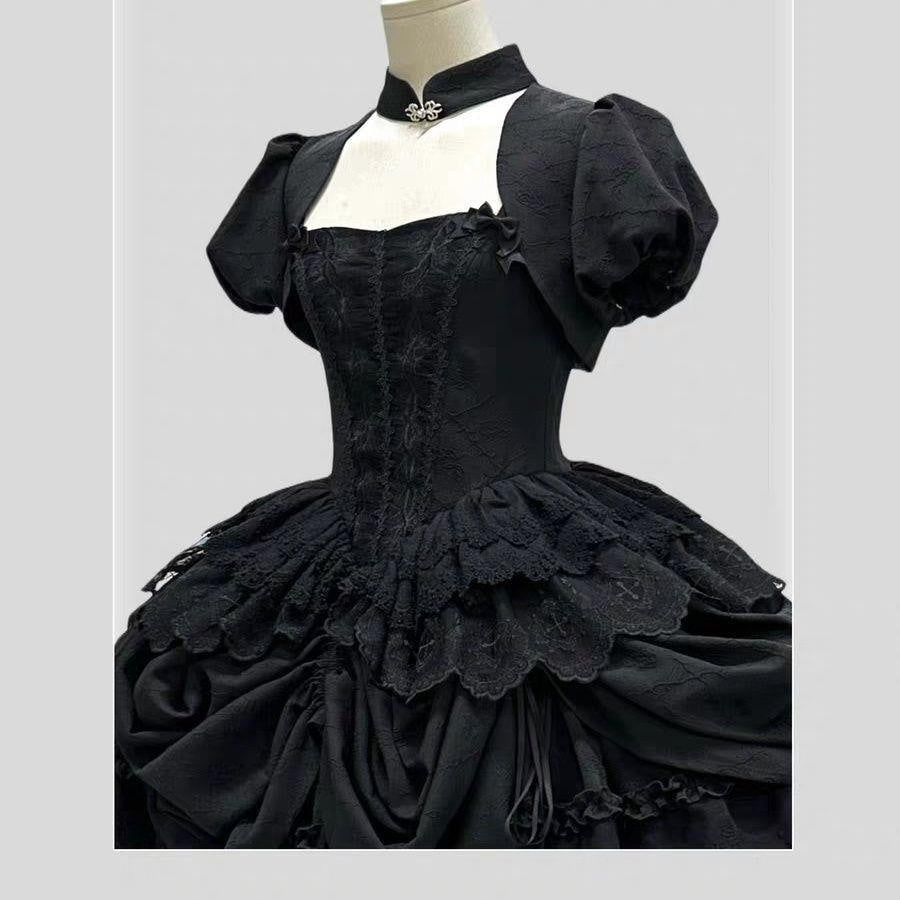 Dark Star Island - Dark Star Island - Guro Gothic Lolita vest with high stand