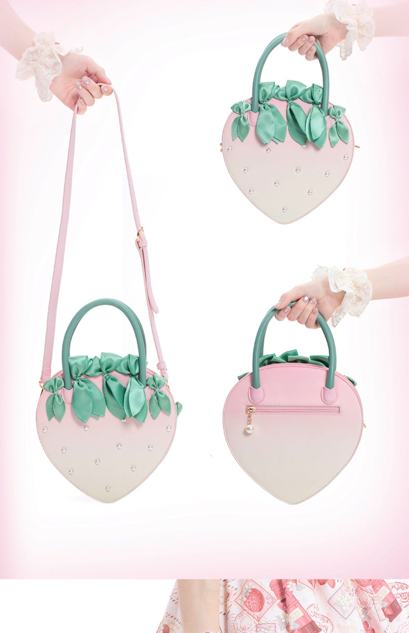 LovelyLota - Strawberry Novelty Lolita Bag - Individually Selectable