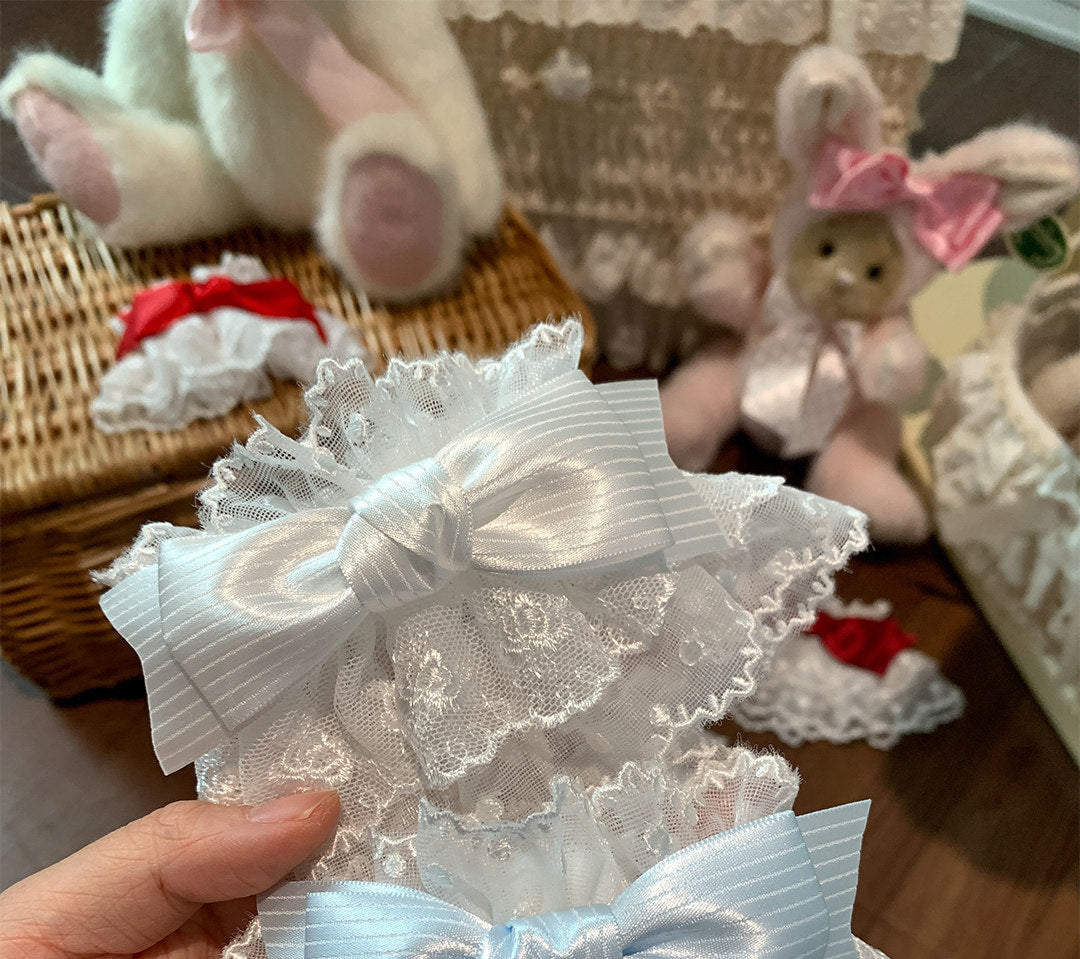roji roji - Strawberry Angel - Lace Wrist Cuffs