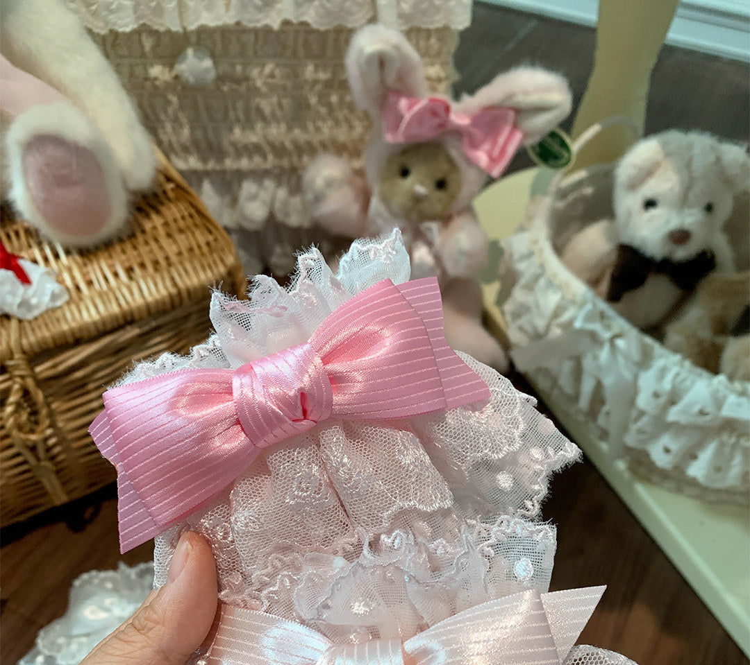 roji roji - Strawberry Angel - Lace Wrist Cuffs