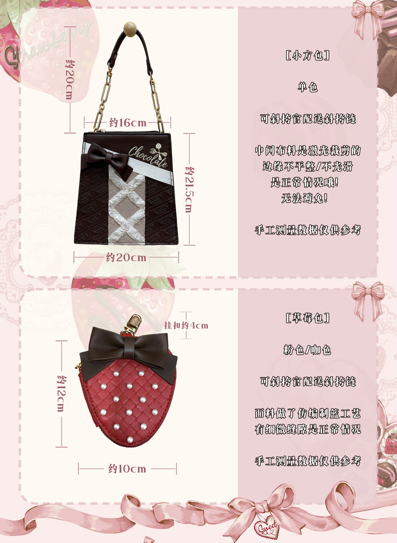 DreamWhale - Berry Sweetheart Lolita Bag - Individually Selectable Lolita