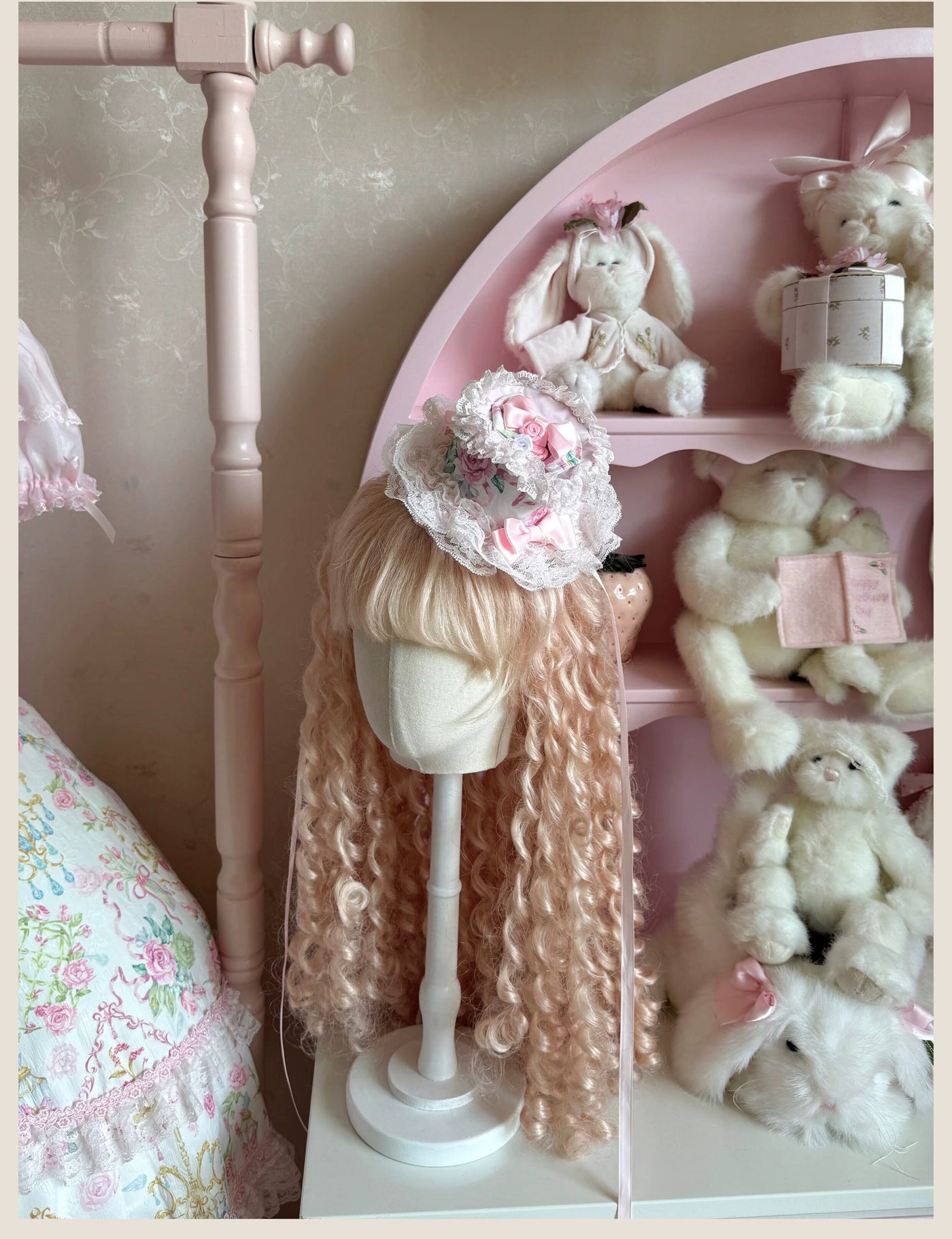 Tata Long Ear - 2025 Spring Vintage Floral Lolita - Tiered sweetheart