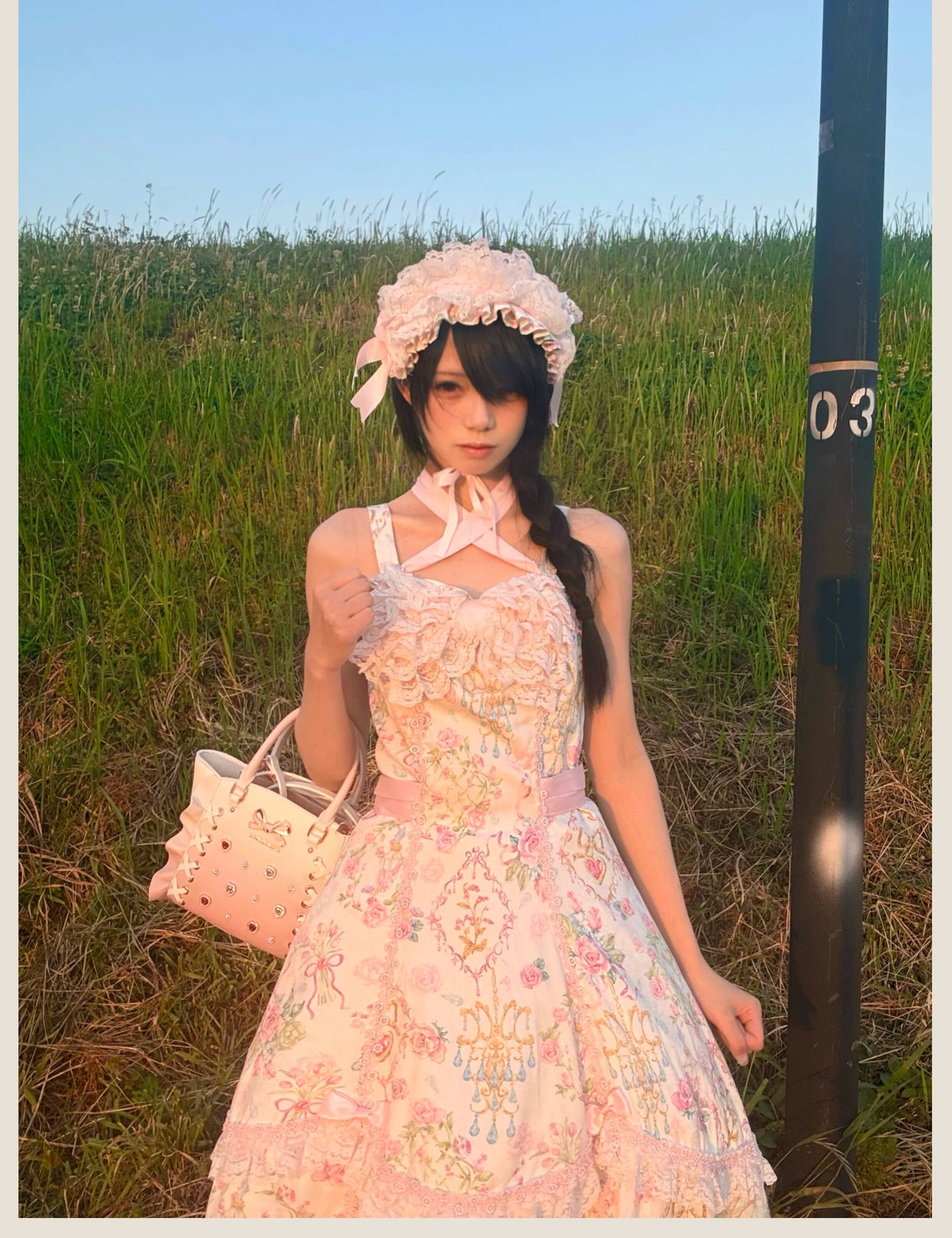 Tata Long Ear - 2025 Spring Vintage Floral Lolita - Tiered sweetheart