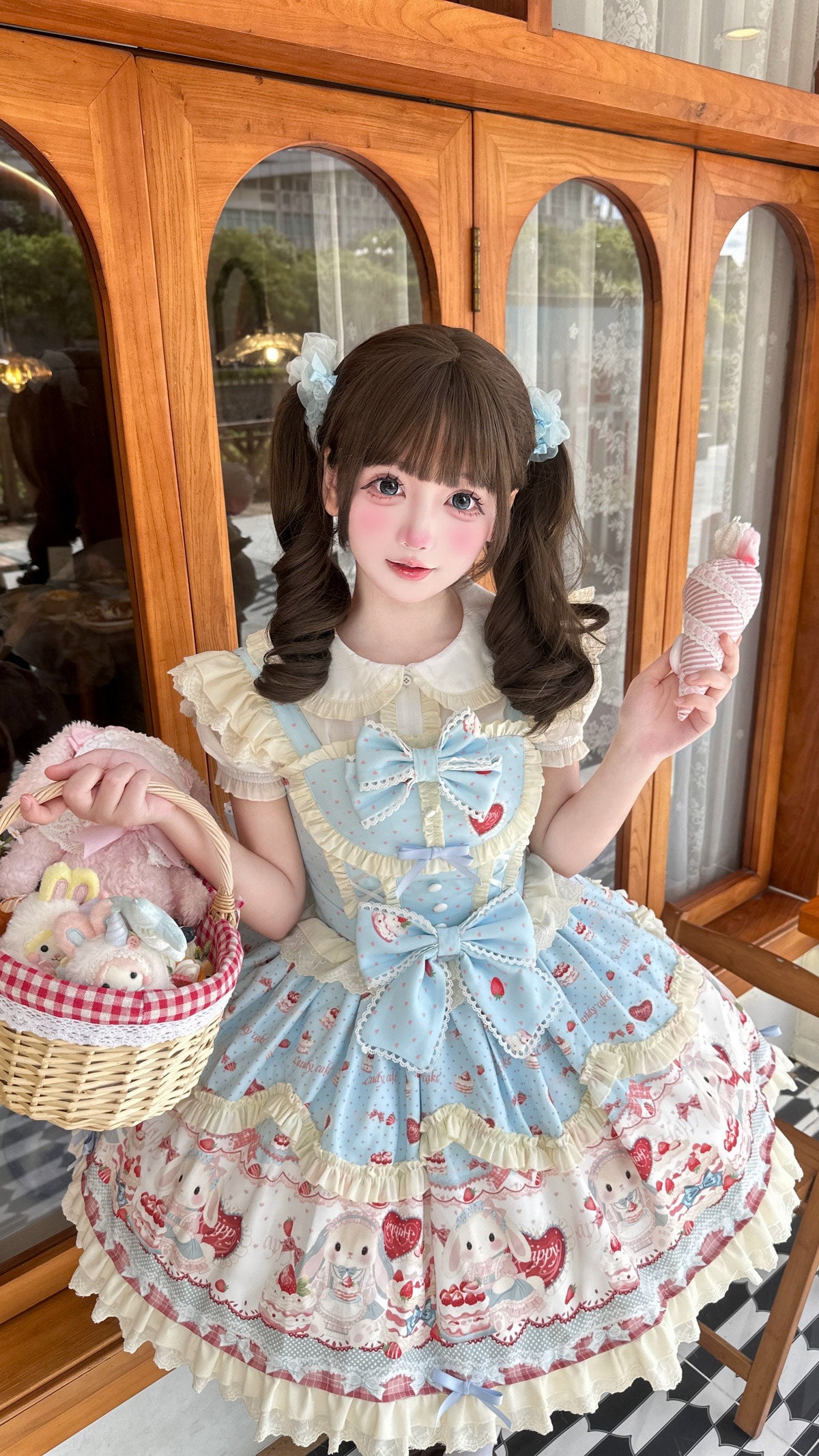 Sweetheart Dream - Bunny Party Cake Dress - Sweet lolita tiered dress