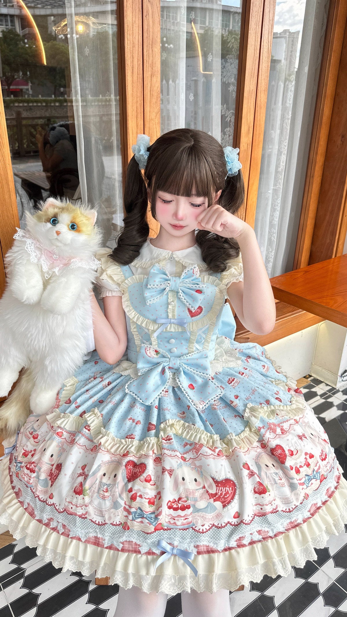 Sweetheart Dream - Bunny Party Cake Dress - Sweet lolita tiered dress