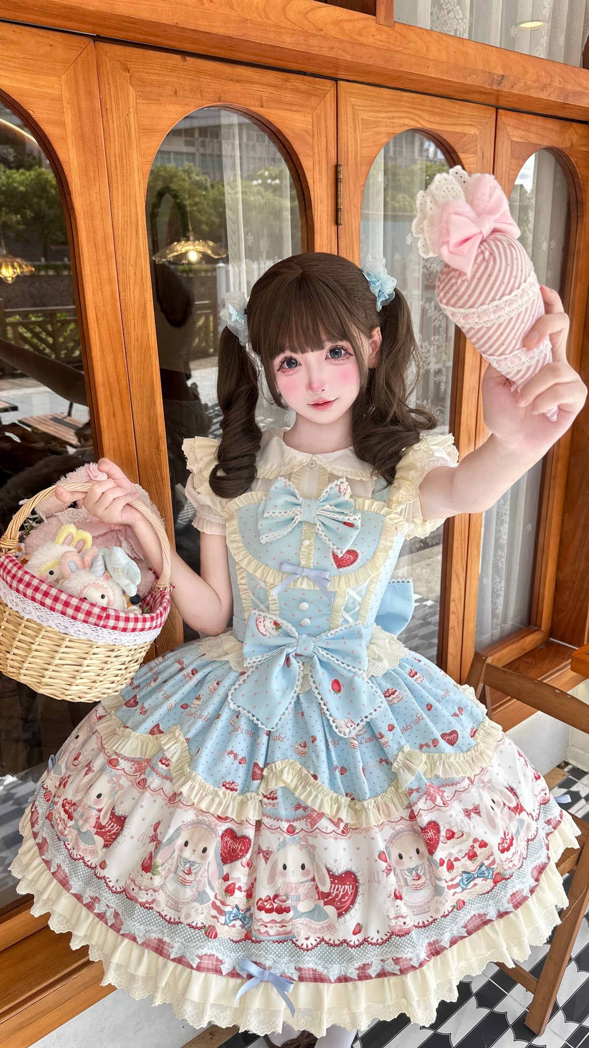 Sweetheart Dream - Bunny Party Cake Dress - Sweet lolita tiered dress