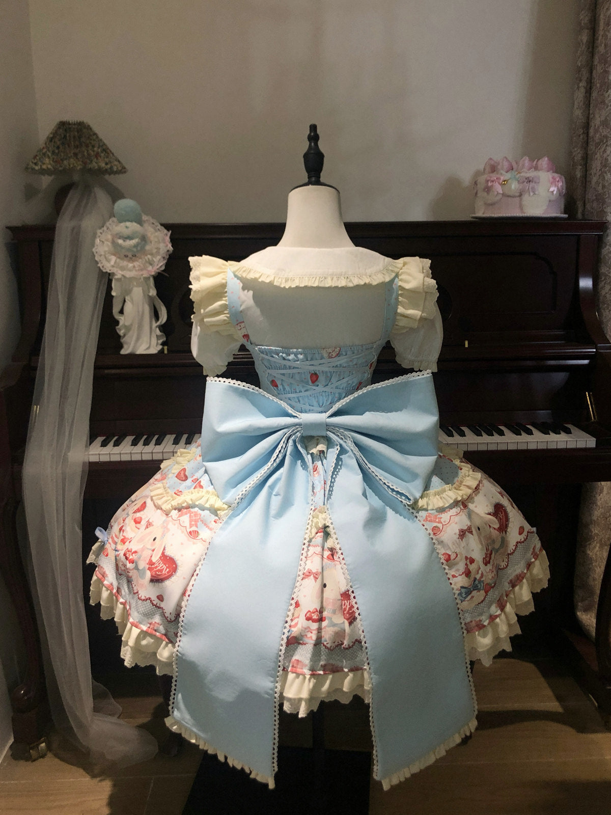 Sweetheart Dream - Bunny Party Cake Dress - Sweet lolita tiered dress