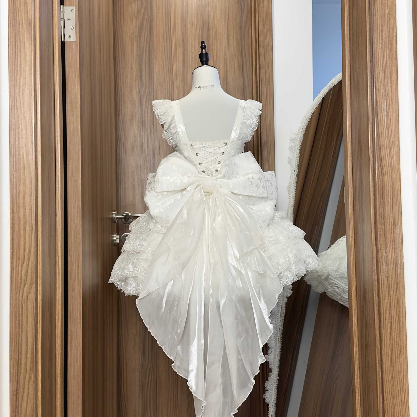 Alice - Butterfly Anthropomorphic Sweet Lolita Dress - White short