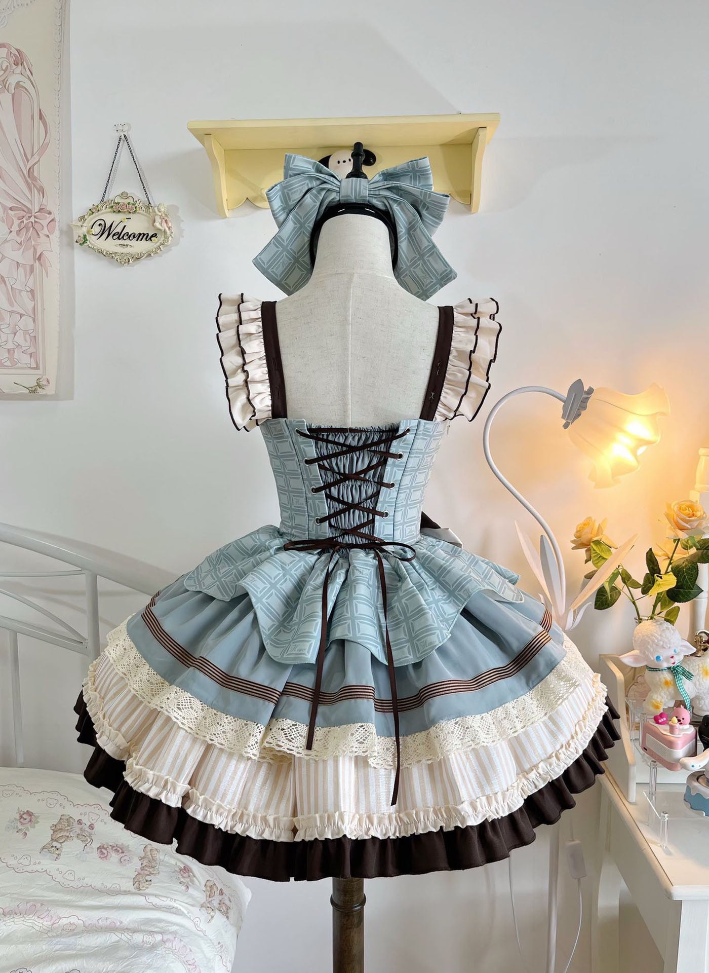White Sugar Girl - Balletcore Sweet Lolita - Mint chocolate themed