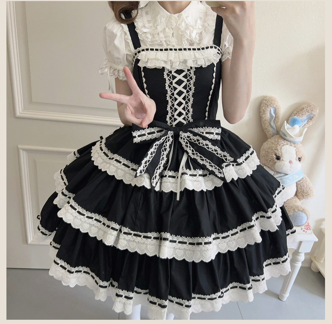 Tata Long Ear - Otome Heart - Vintage-inspired Sweet Lolita JSK