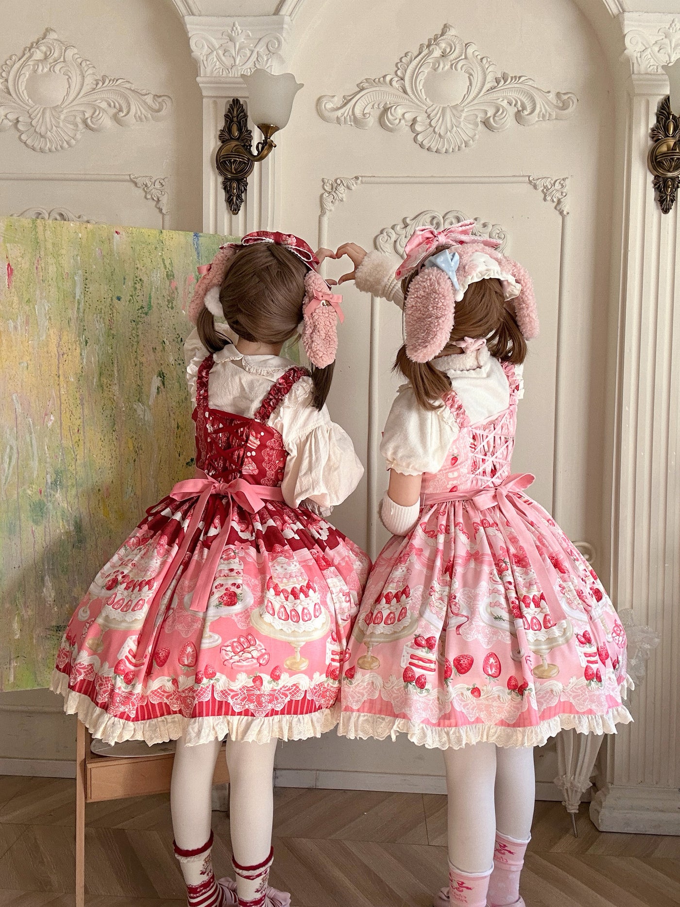 Doll Poetry - Strawberry Cake - Sweet Lolita JSK with strawberry cake