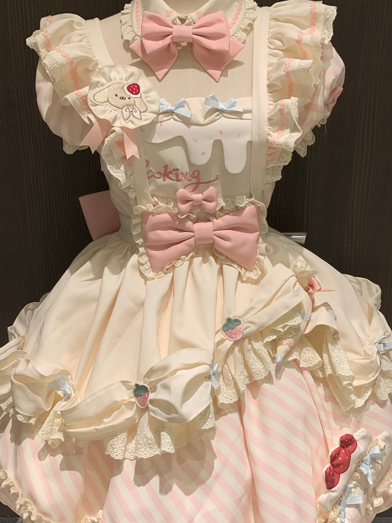Sweet Tea Girl - Sweetheart Cake Lolita - Short-sleeved Sweet Lolita