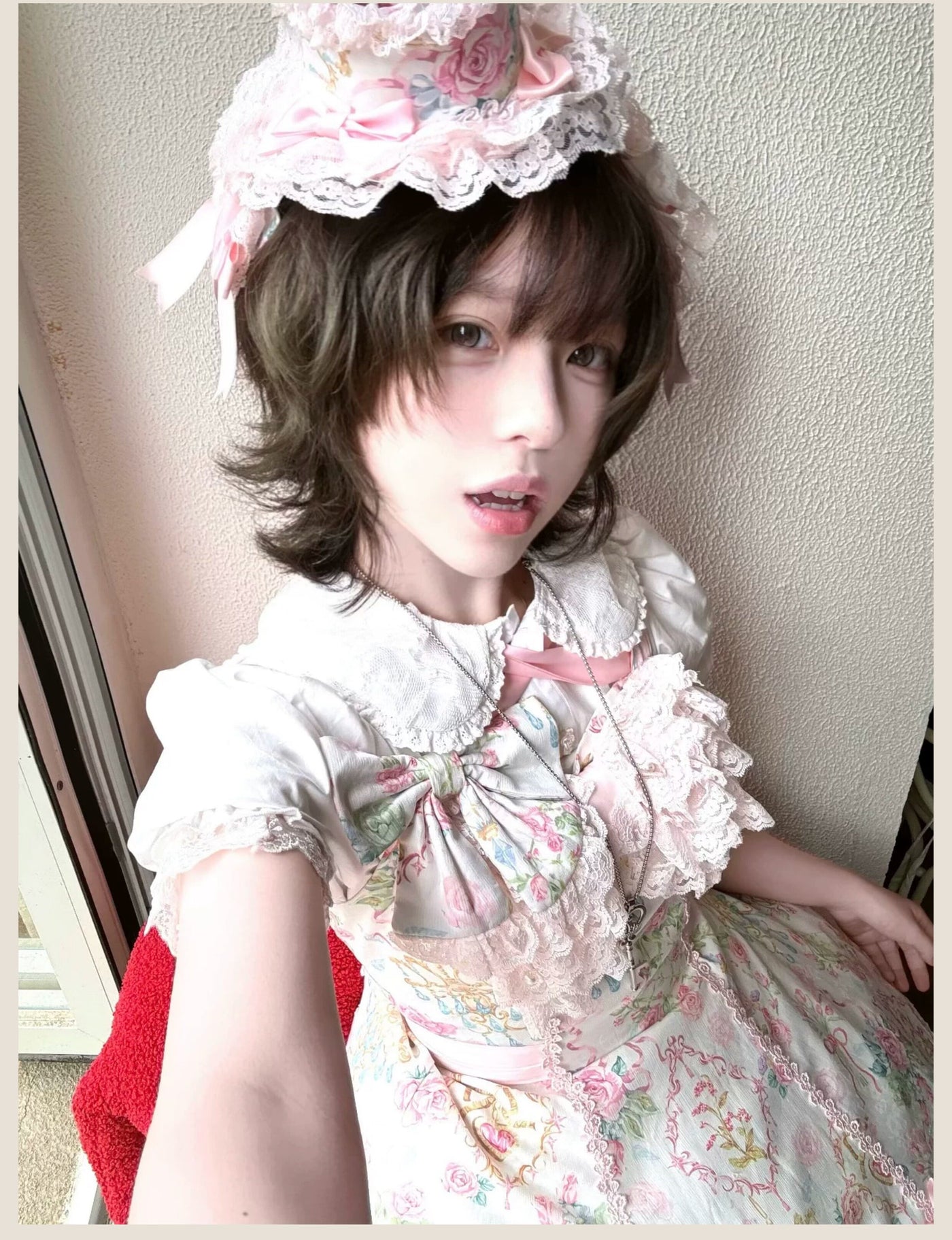 Tata Long Ear - 2025 Spring Vintage Floral Lolita - Tiered sweetheart