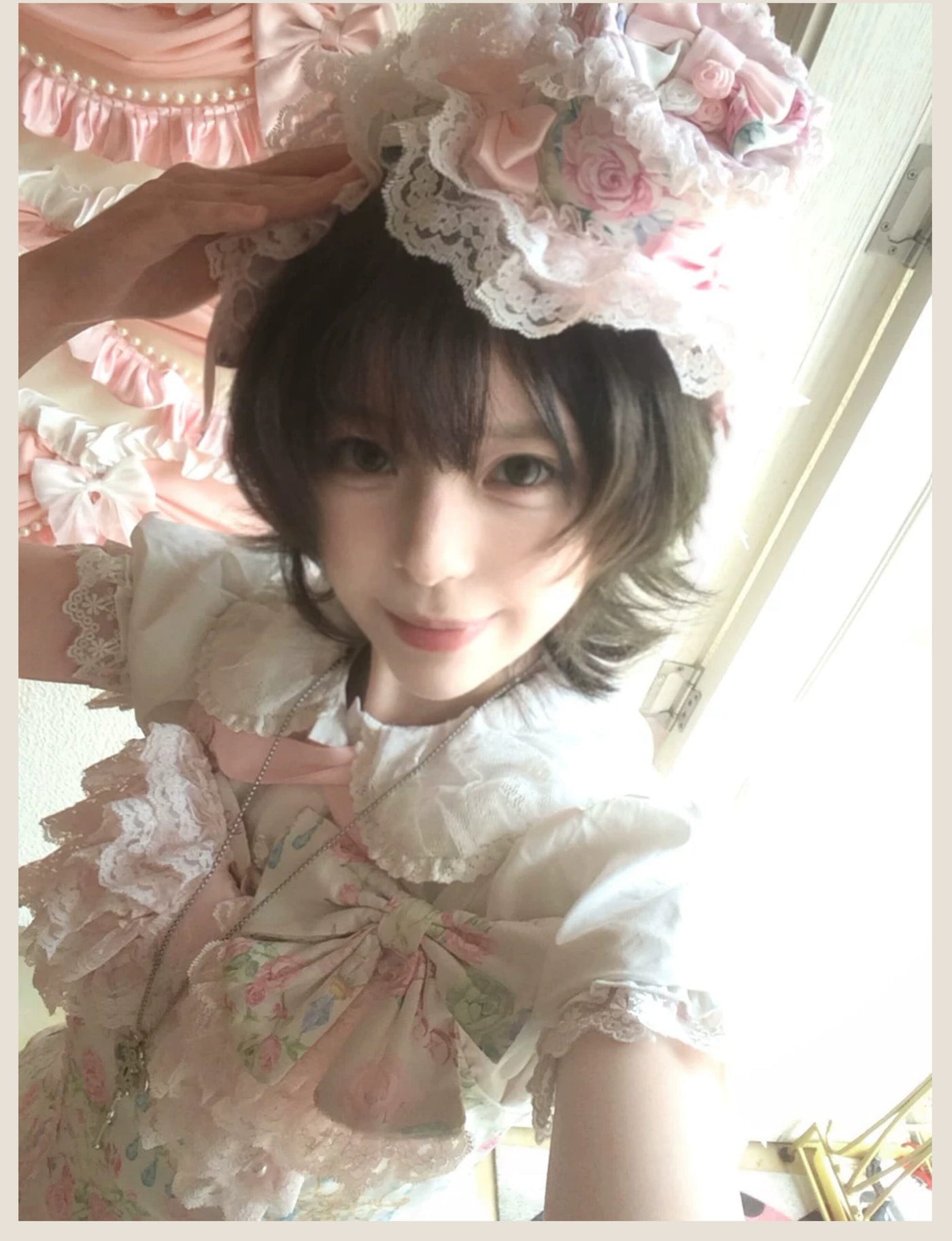 Tata Long Ear - 2025 Spring Vintage Floral Lolita - Tiered sweetheart
