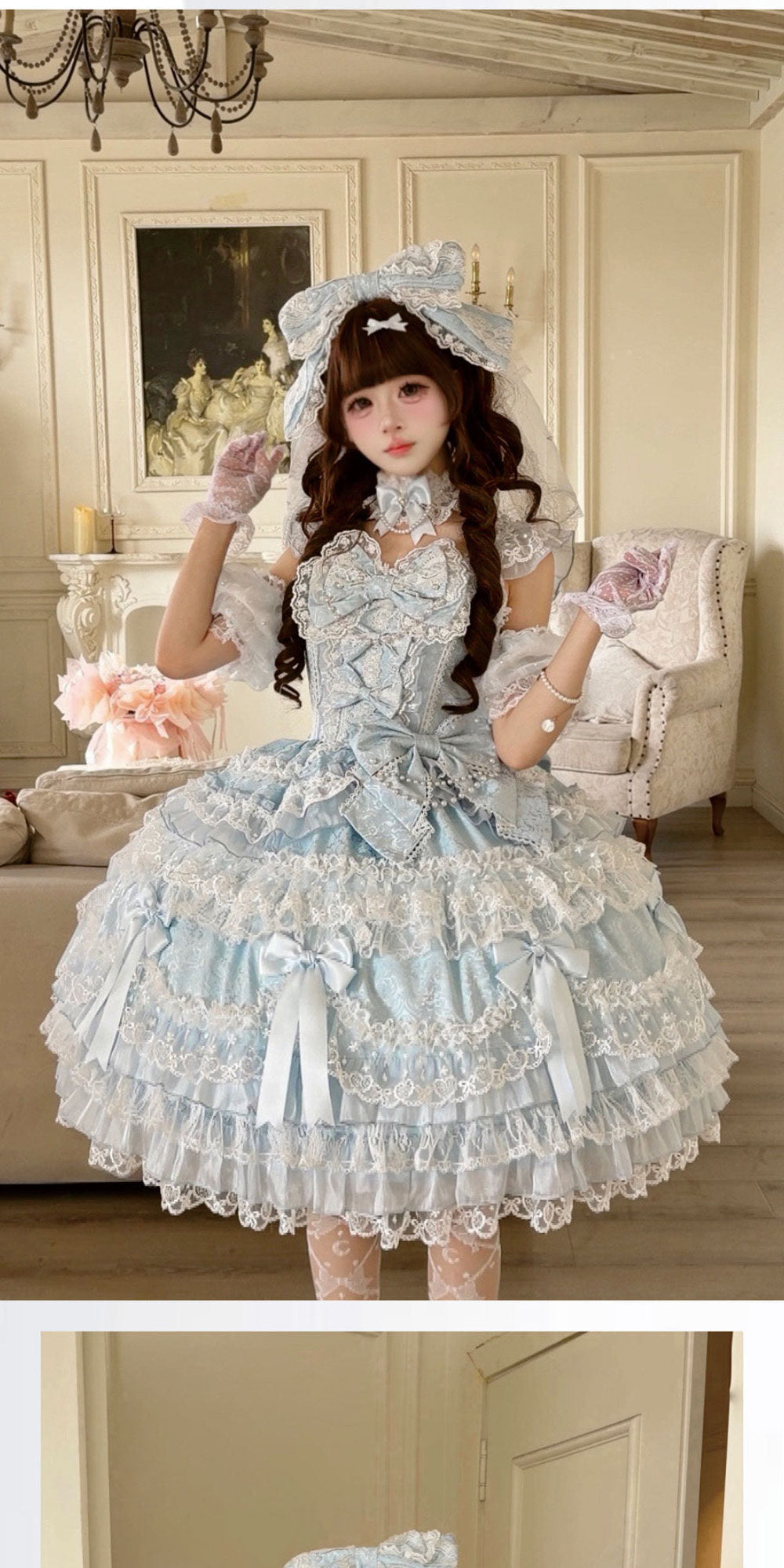 Pear Island Tea - Misty Moon Dream - Sweet Lolita JSK dress