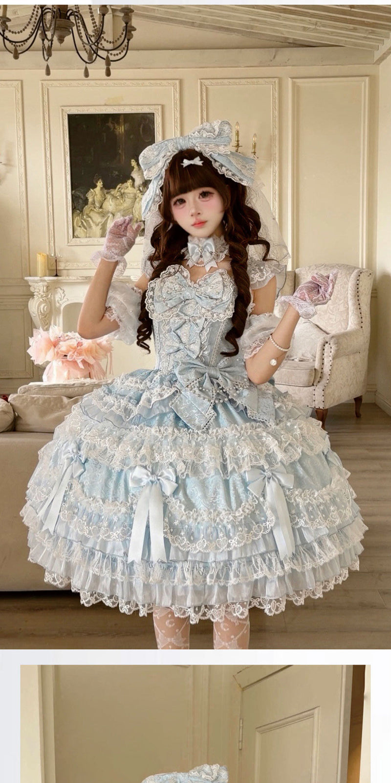Pear Island Tea - Misty Moon Dream - Sweet Lolita JSK dress
