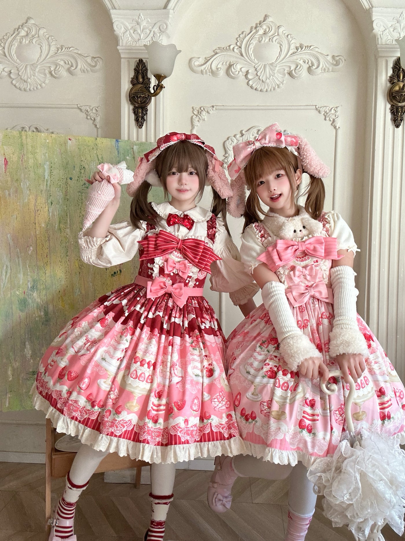 Doll Poetry - Strawberry Cake - Sweet Lolita JSK with strawberry cake