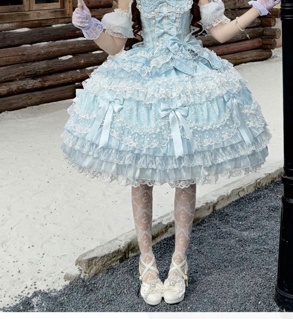 Pear Island Tea - Misty Moon Dream - Sweet Lolita JSK dress