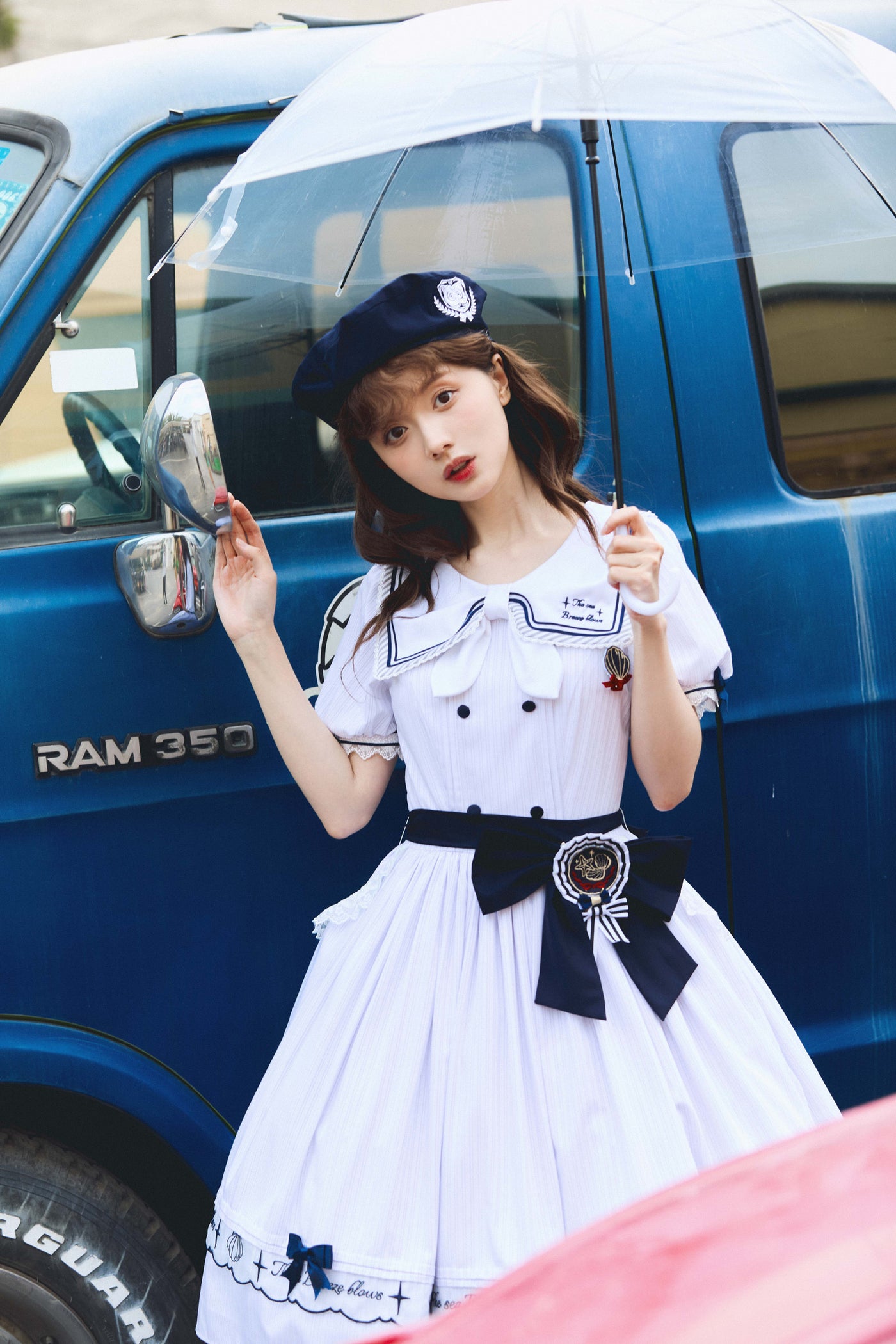Baozi Pig - Sea Breeze Blows - Nautical OP Dress