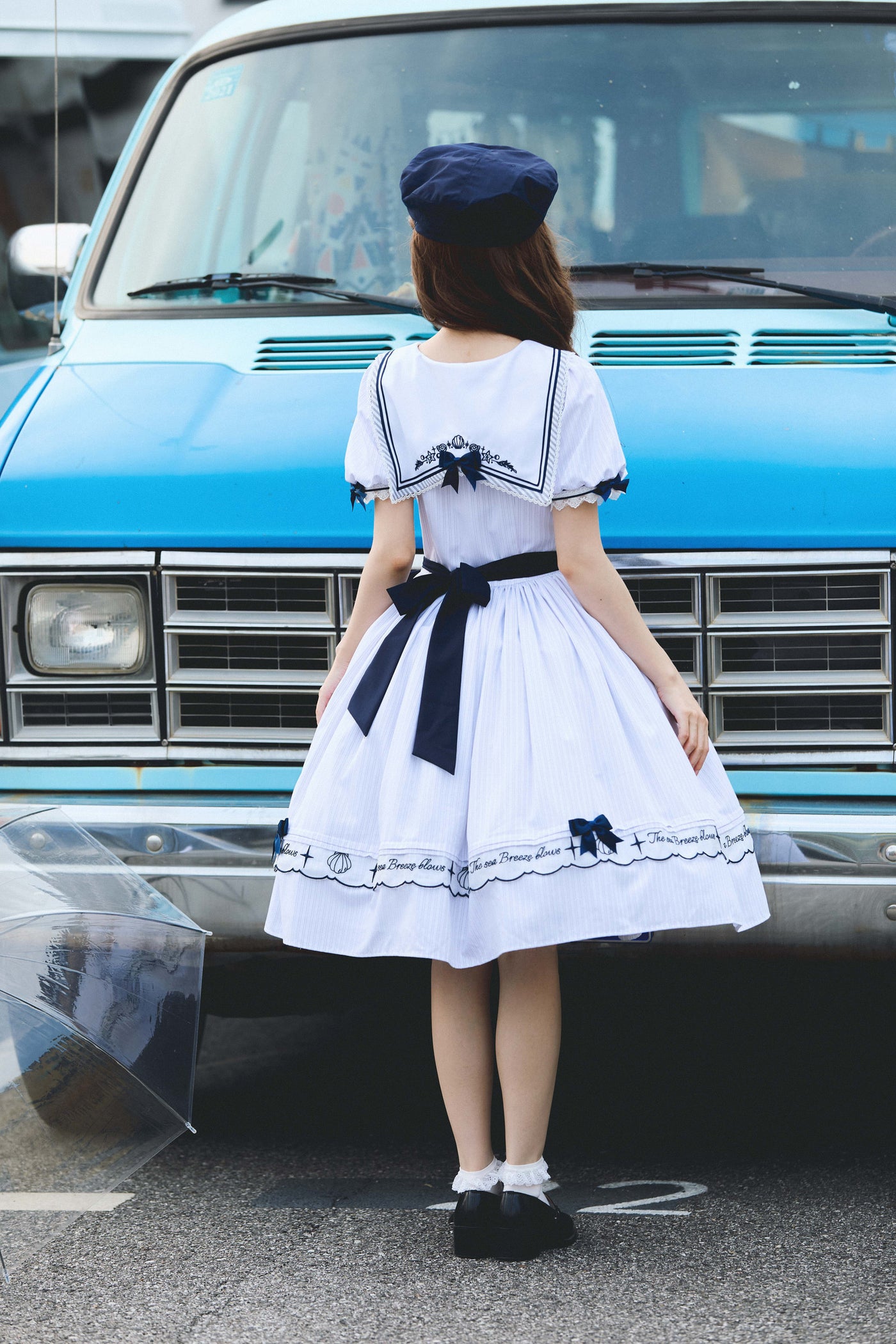 Baozi Pig - Sea Breeze Blows - Nautical OP Dress