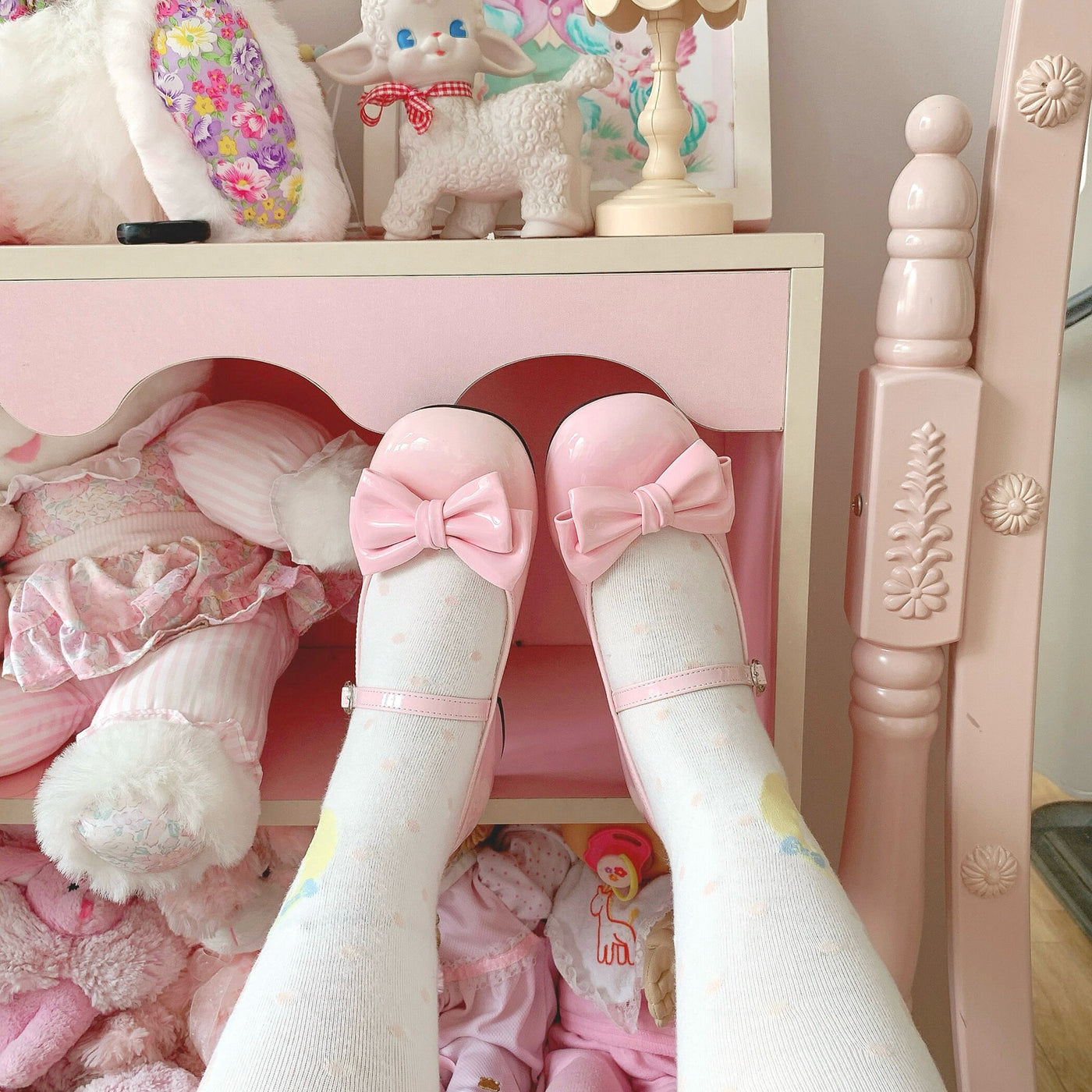 Tata Long Ear - Long Ear Manor - Bow Mary Jane Shoes