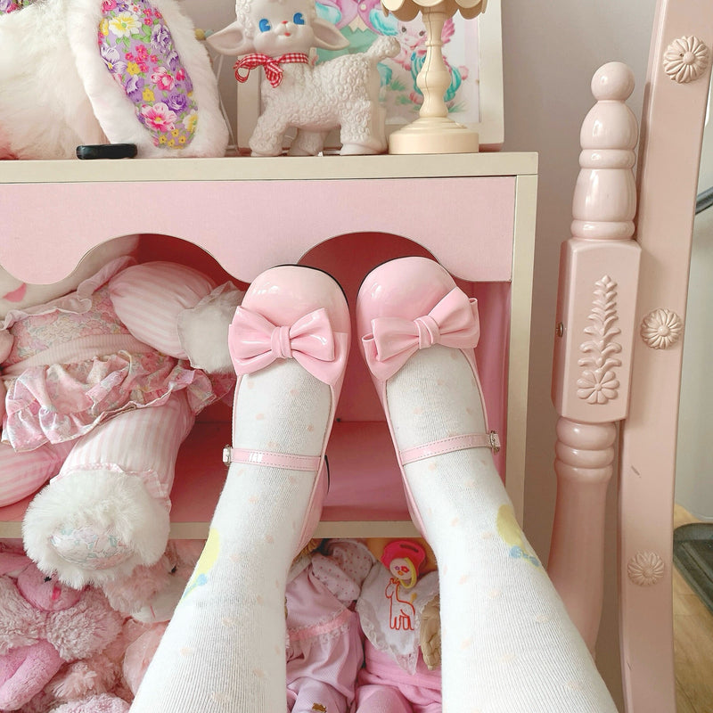 Tata Long Ear - Long Ear Manor - Bow Mary Jane Shoes