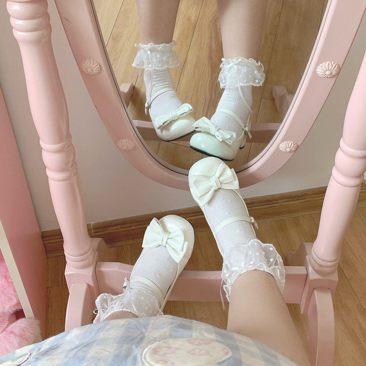 Tata Long Ear - Long Ear Manor - Bow Mary Jane Shoes