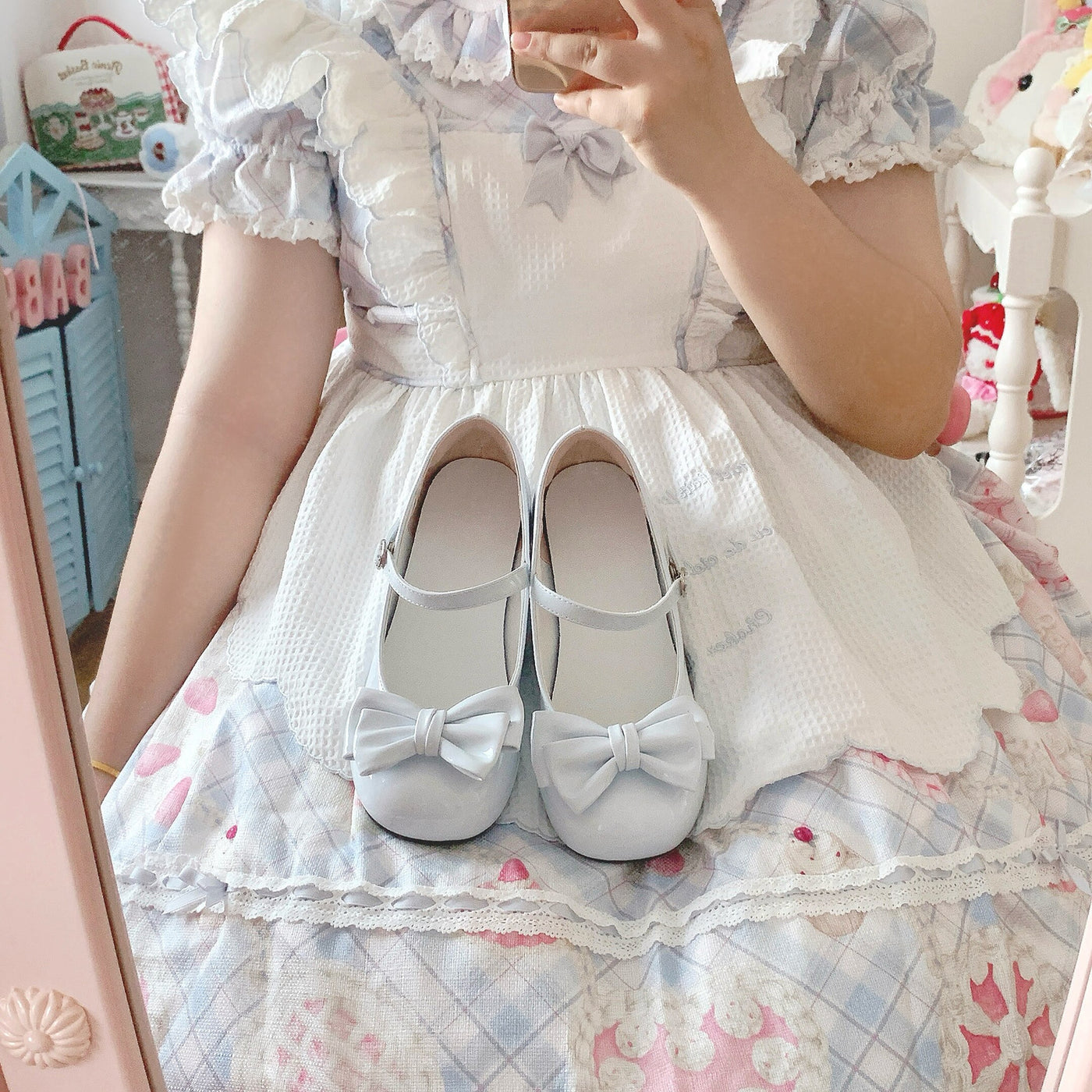 Tata Long Ear - Long Ear Manor - Bow Mary Jane Shoes