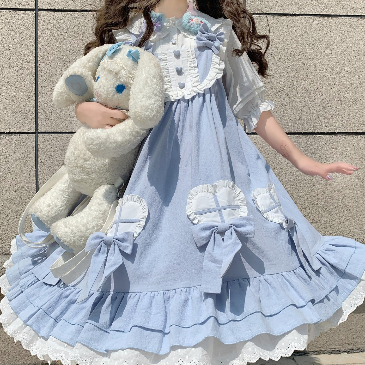 Tata Long Ear - Cute Ghost - Solid-Colour JSK Dress