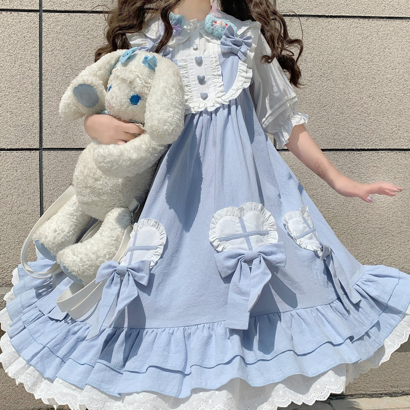 Tata Long Ear - Cute Ghost - Solid-Colour JSK Dress