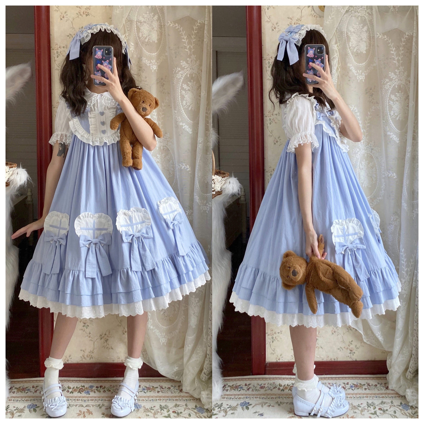 Tata Long Ear - Cute Ghost - Solid-Colour JSK Dress