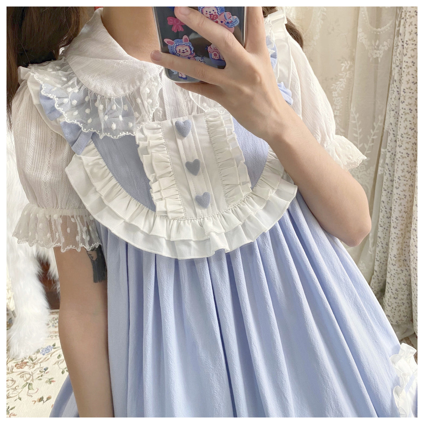 Tata Long Ear - Cute Ghost - Solid-Colour JSK Dress