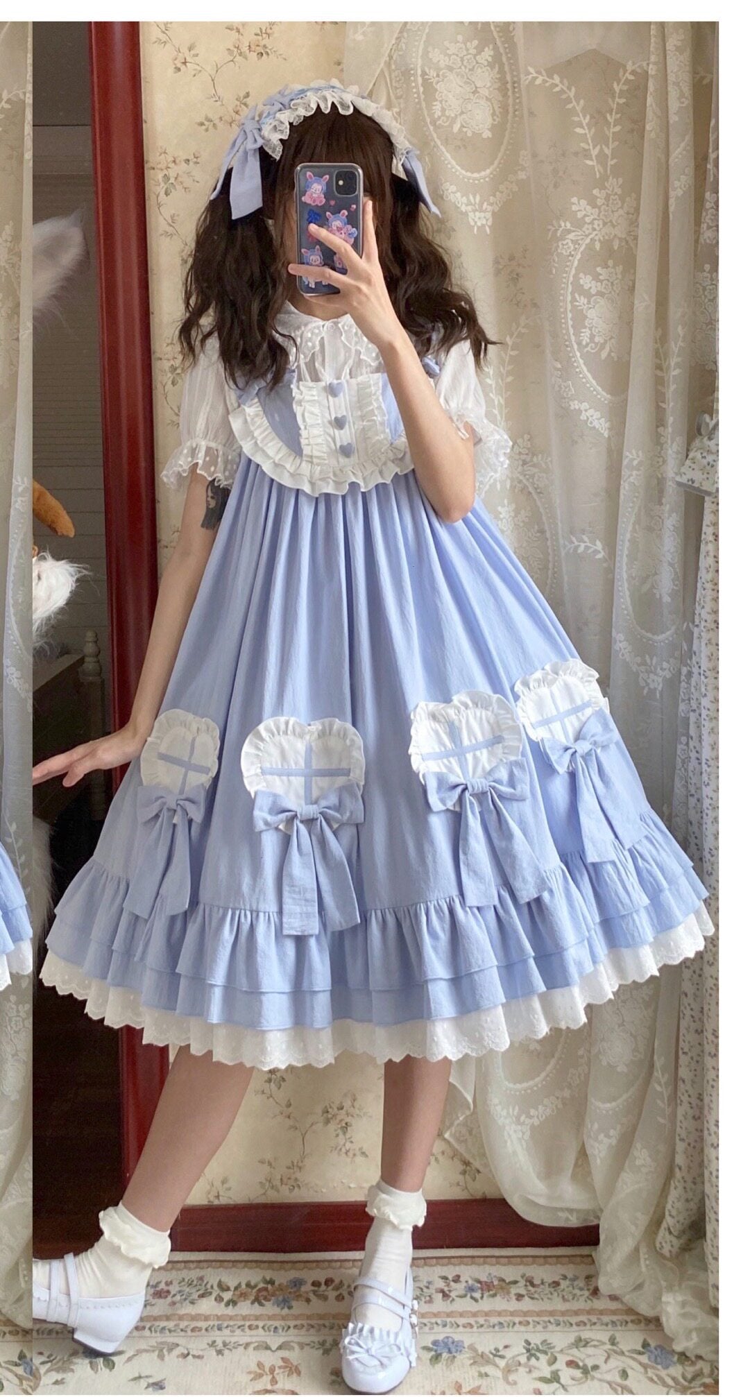 Tata Long Ear - Cute Ghost - Solid-Colour JSK Dress