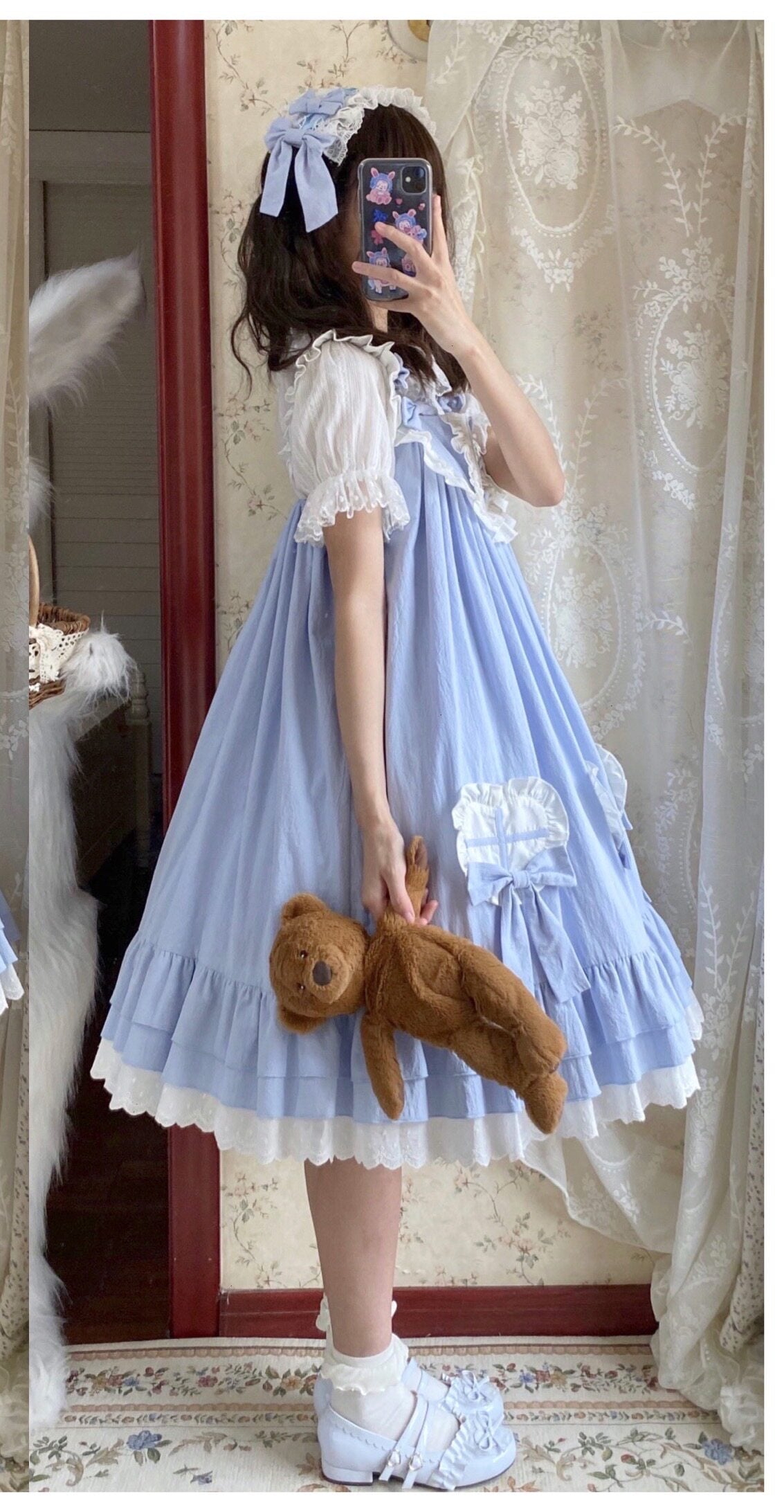 Tata Long Ear - Cute Ghost - Solid-Colour JSK Dress