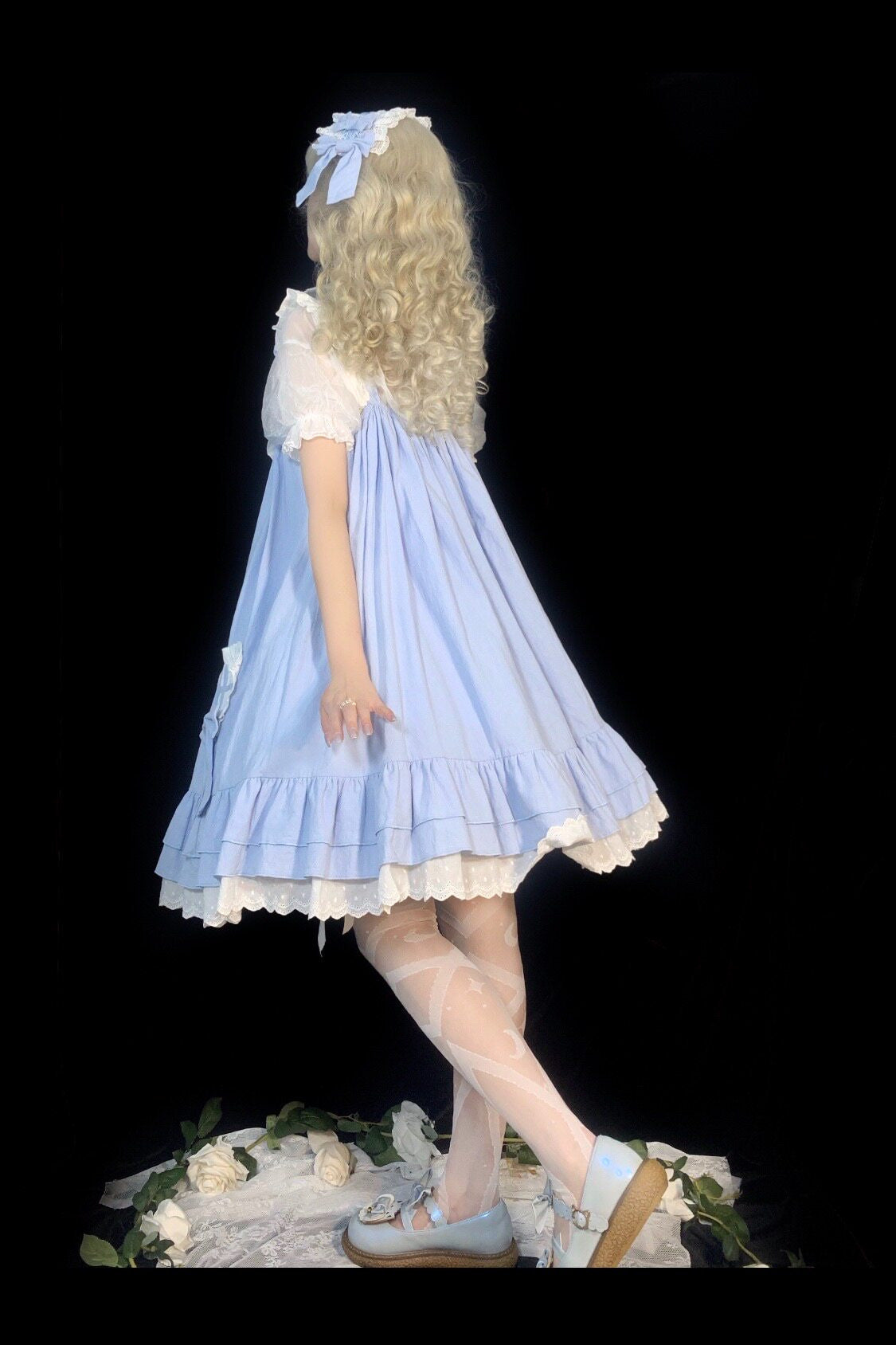 Tata Long Ear - Cute Ghost - Solid-Colour JSK Dress