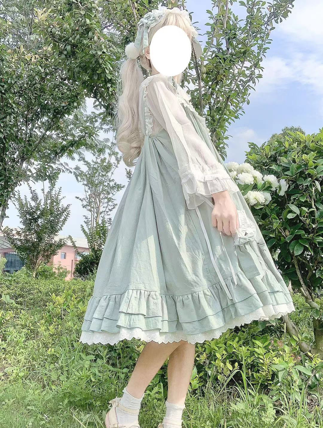 Tata Long Ear - Cute Ghost - Solid-Colour JSK Dress