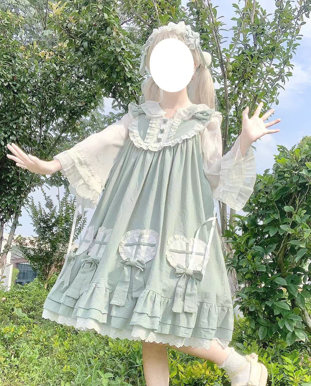 Tata Long Ear - Cute Ghost - Solid-Colour JSK Dress